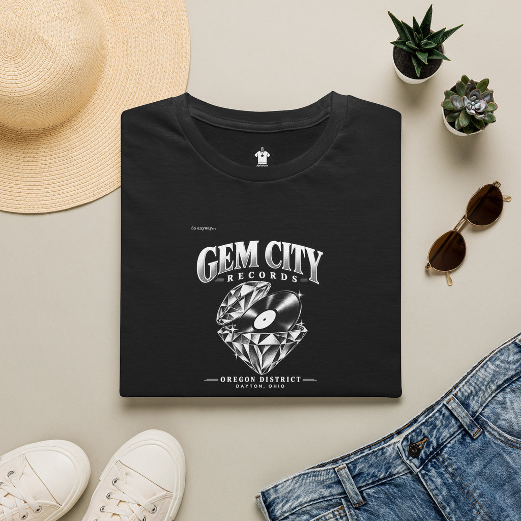 Gem City Records Tee | Dayton Oregon District Vinyl Tribute