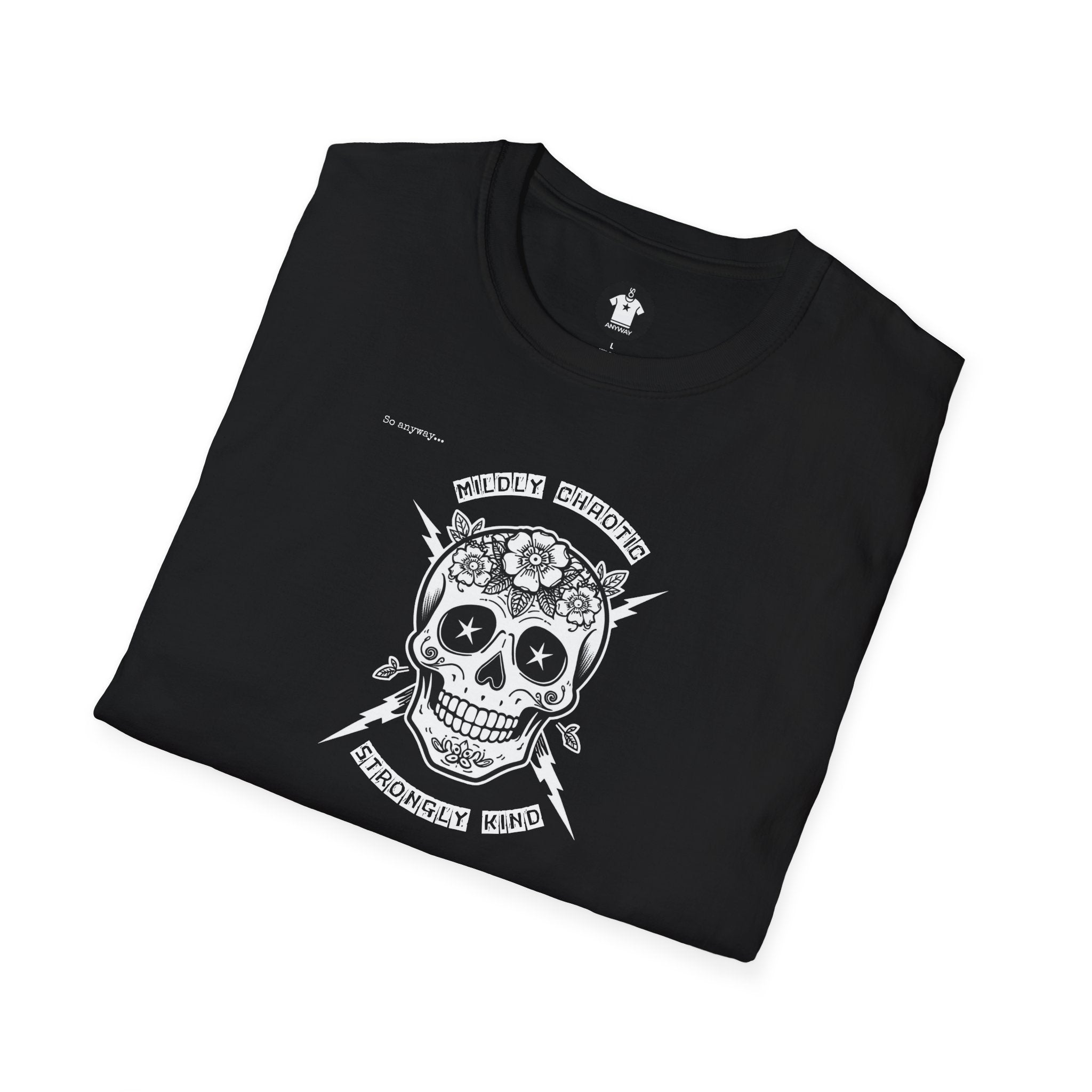 MILDLY CHAOTIC Dark – Signature Skull Unisex Graphic Tee