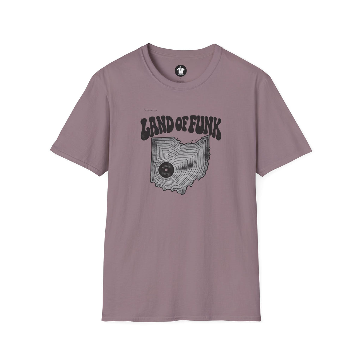 LAND OF FUNK - Dayton, Ohio - Funk Music Vinyl Record Graphic T-Shirt