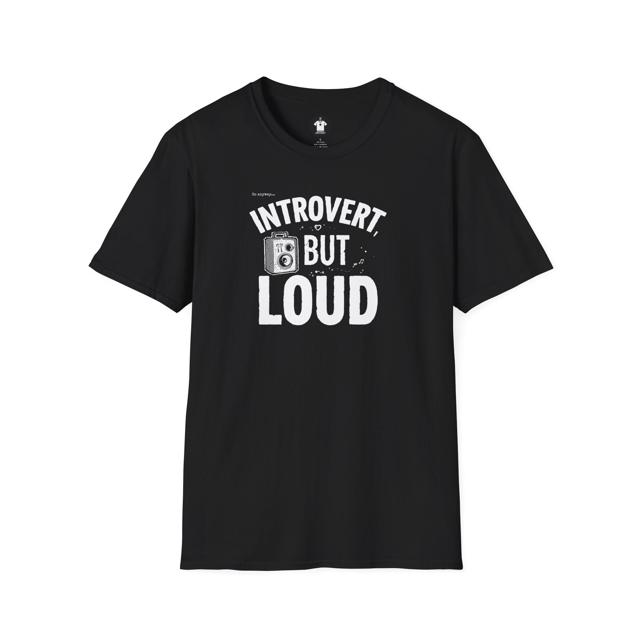 INTROVERT, BUT LOUD Dark - Loud Thoughts, Quiet Person Funny Psychology Tee