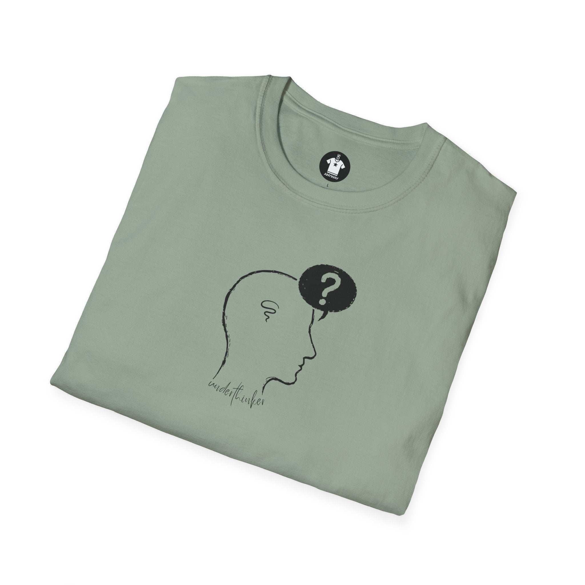 UNDERTHINKER Light – Minimalist Funny Graphic Unisex T-Shirt