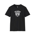 DEAF LEOPARD Dark - Rock Pun Leopard Graphic T-Shirt