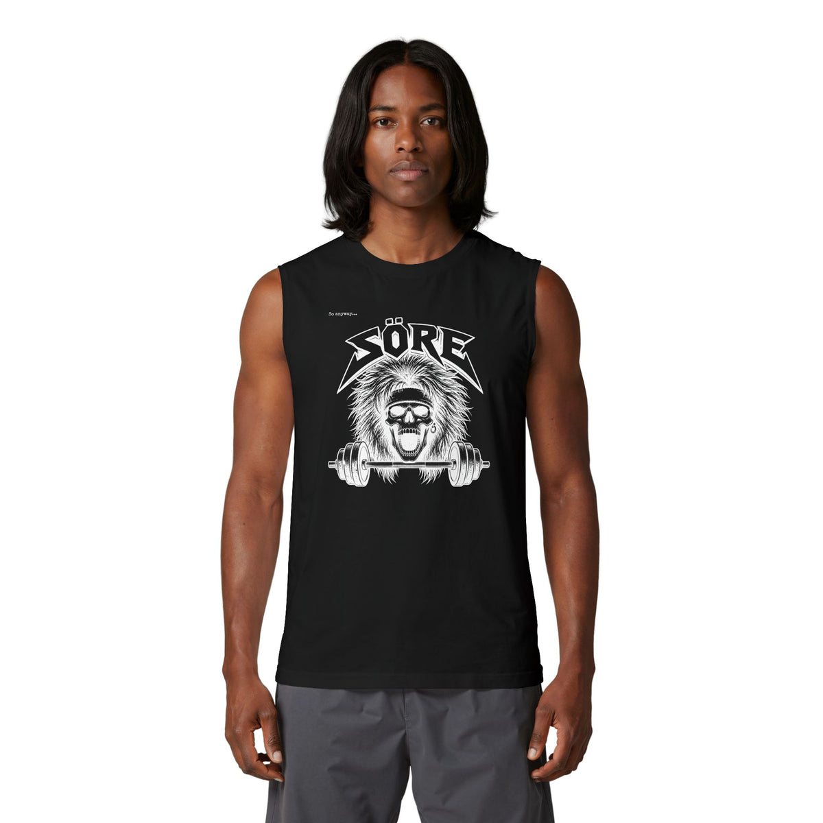 SÖRE Skull Weightlifting Muscle Tank — Heavy Metal Gym Workout Tank Top
