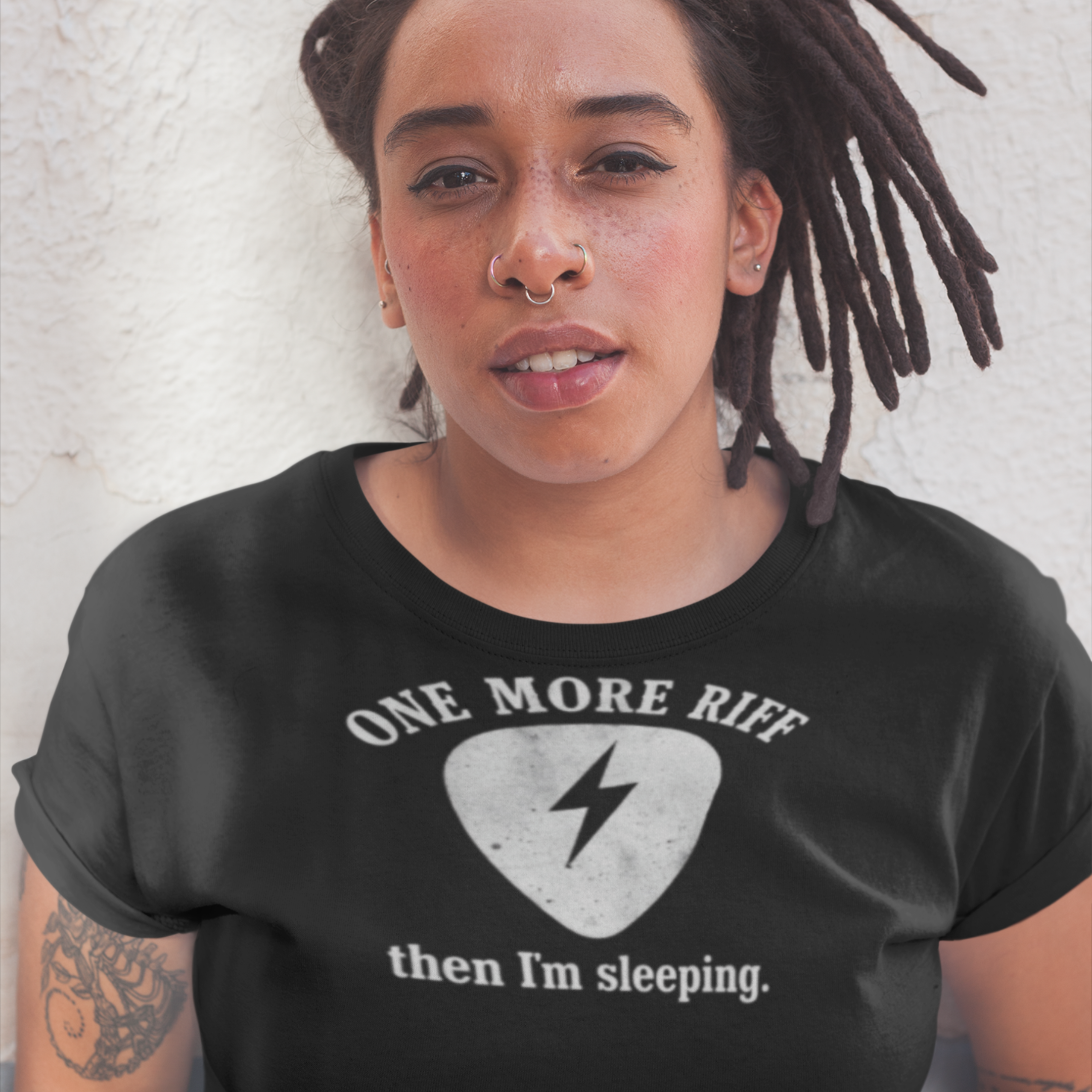 ONE MORE RIFF Dark - "One More Riff then I'm Sleeping" Tee